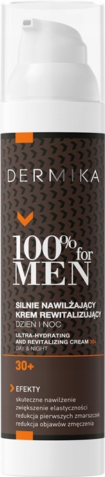 DERMIKA Krem Do Twarzy Dla Mężczyzn 30+ Krem Nawilżający 100% For Men 100ml