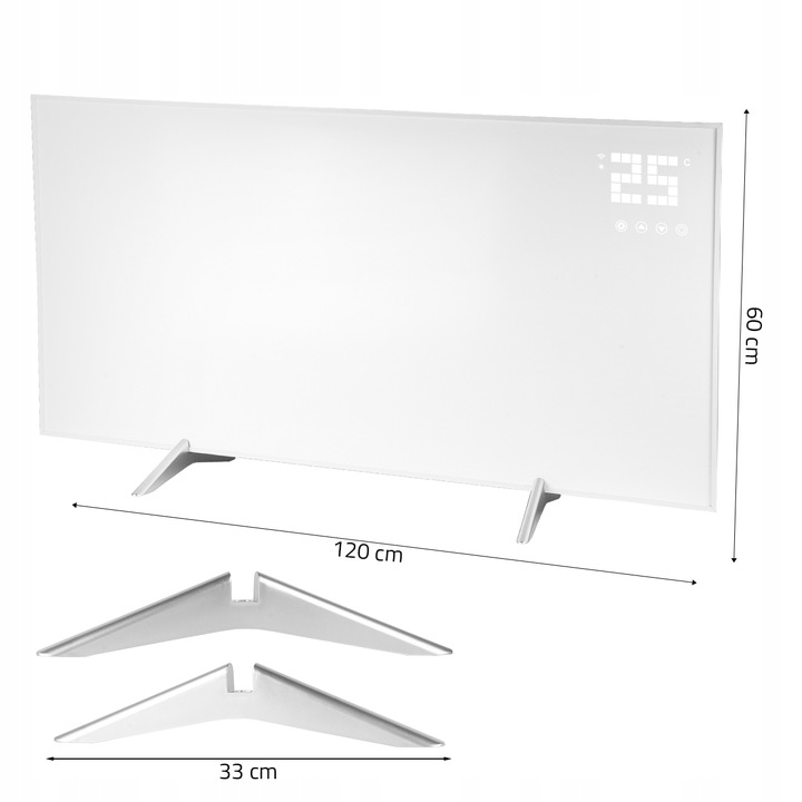 PROMIENNIK GRZEJNIK NA PODCZERWIEŃ IR ELEKTRYCZNY PILOT TUYA WIFI 770W