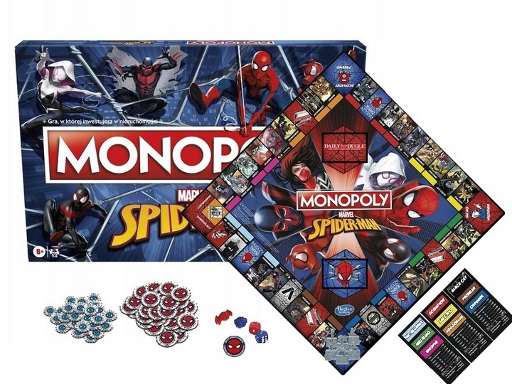 GRA PLANSZOWA MONOPOLY SPIDERMAN wersja polska