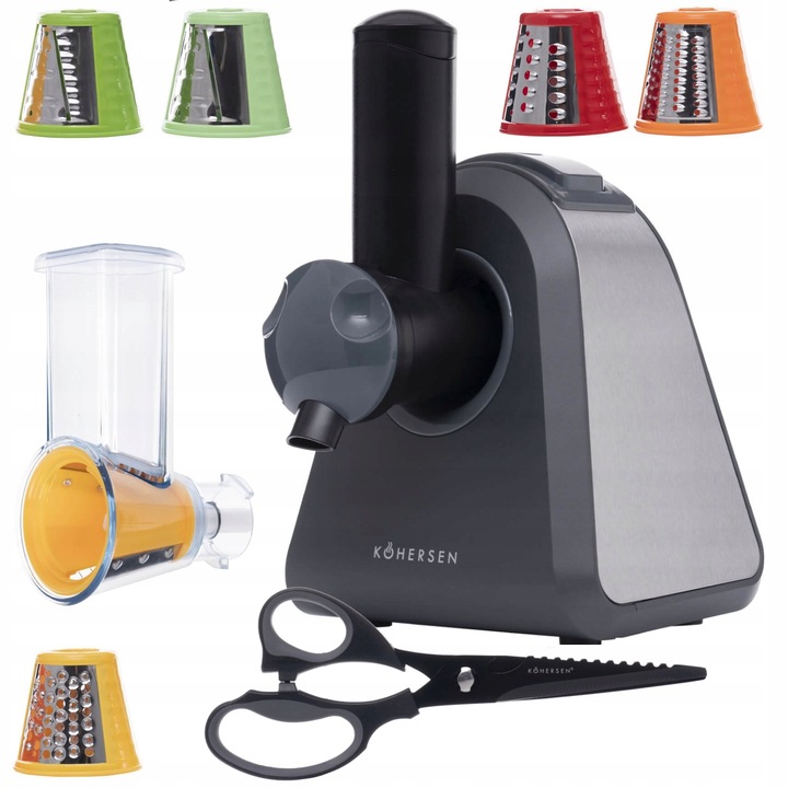 Szatkownica 7w1 Tarka Elektryczna do warzyw sałatek lodów frytek +NOŻYCE