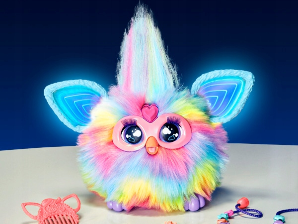 Hasbro FURBY 2.0. Interaktywna Maskotka Tęczowa PL F8900