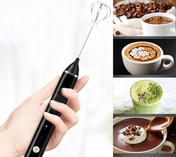 Spieniacz do mleka Frother Trzepaczka Latte Cappuccino Matcha