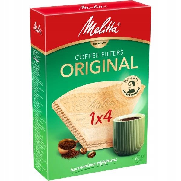 Filtry papierowe do kawy 1x4 Melitta ORIGINAL / Classic 240szt, rozmiar 4