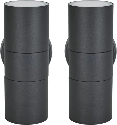 Lampy ścienne kinkiet zewnętrzne 2 szt stal