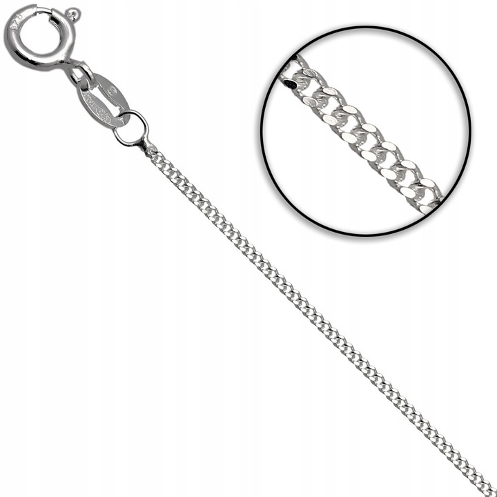 Zestaw komunijny krzyżyk i łańcuszek 45cm 925 Komunia Chrzest