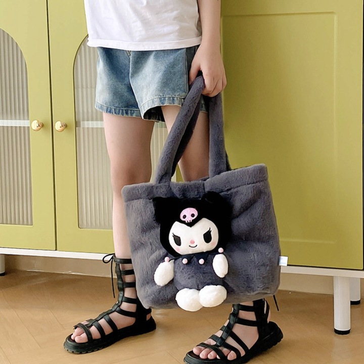 KUROMI Sanrio CINNAMOROLL PLUSZOWA TORBA TOREBKA DLA DZIECI MASTKOTKA