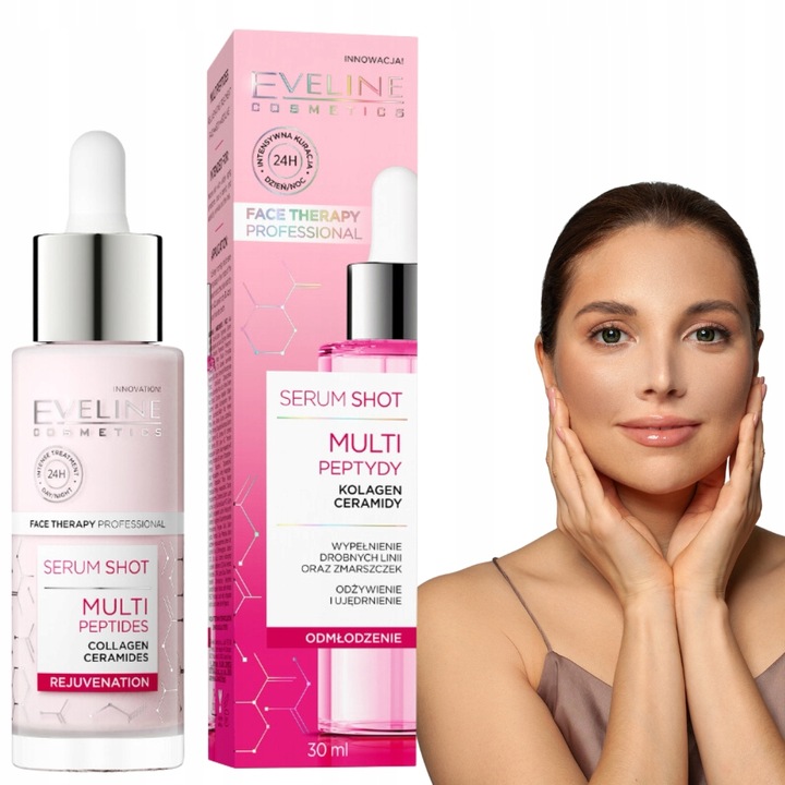 Eveline multipeptydowe serum shot przeciwstarzeniowe do twarzy 30 ml