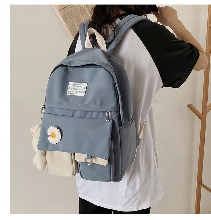 PLECAK SZKOLNY DLA NASTOLATKI KOLORY DUŻY A4 MODNY TORNISTER MŁODZIEŻOWY