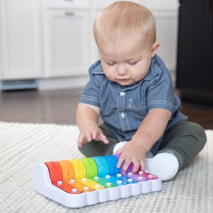Ksylofon dla dzieci Instrument kolorowe grające Cymbałki Fat Brain Toys