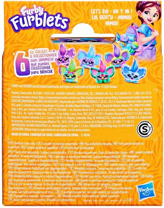 Furby FURBLETS Interaktywna maskotka Luv-Lee KSIĘŻNICZKA K-POP F8895 Furbiś