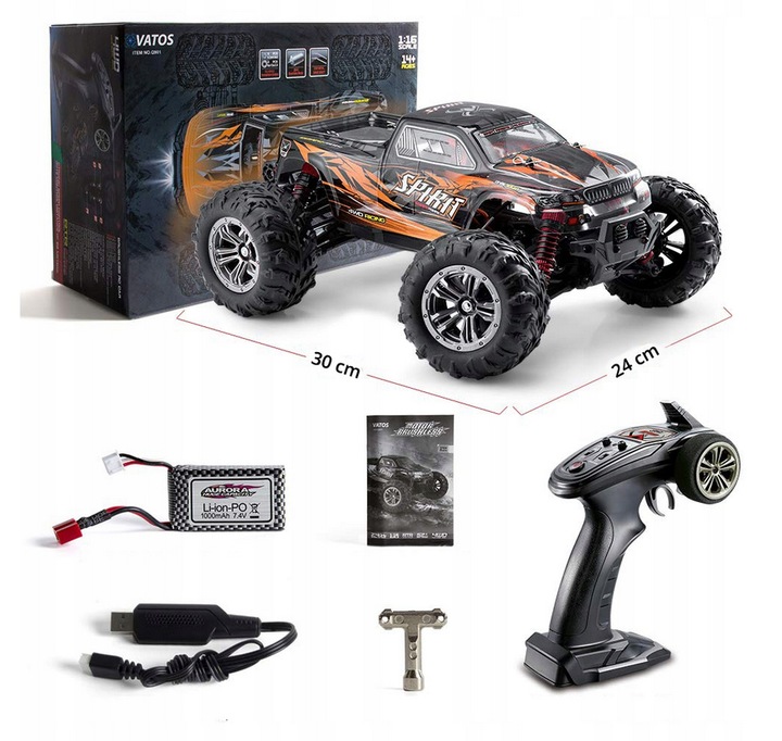 WODOODPORNY SAMOCHÓD ZDALNIE STEROWANY RC 52KM/H