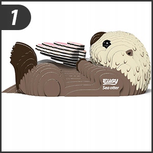 Wydra Eugy. Eko Układanka Puzzle 3D.