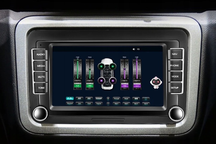 RADIO SAMOCHODOWE do VOLKSWAGEN VW SKODA SEAT 7" ANDROID CARPLAY GPS WIFI