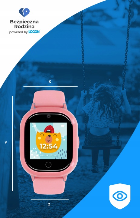 SMARTWATCH ZEGAREK DLA DZIECI GPS APP WIFI RÓŻOWY