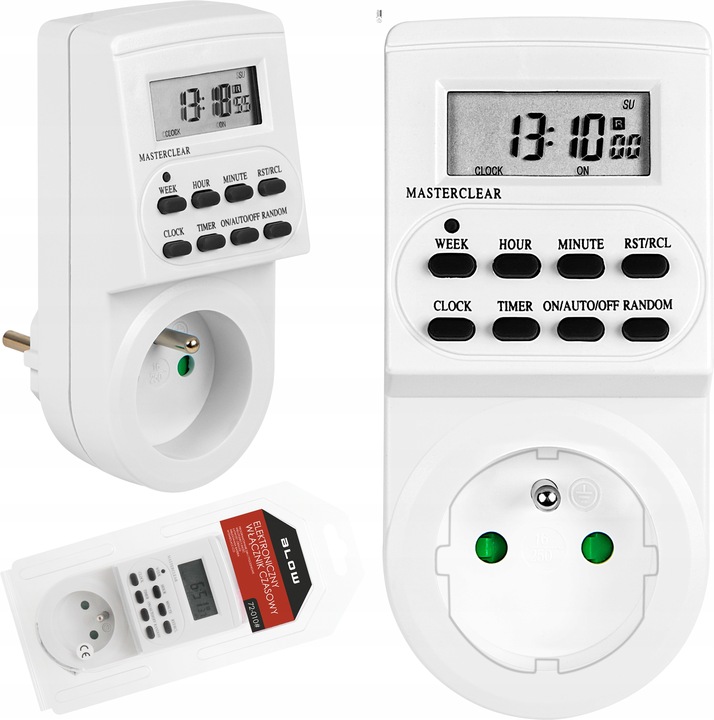 PROGRAMATOR CZASOWY ELEKTRONICZNY WŁĄCZNIK CYFROWY LCD WYŁĄCZNIK TIMER 7DNI
