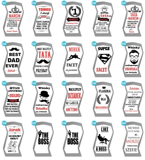 ZESTAW KARAFKA PUDEŁKO SZKLANKI Z GRAWEREM PREZENT URODZINY TATY CHŁOPAKA