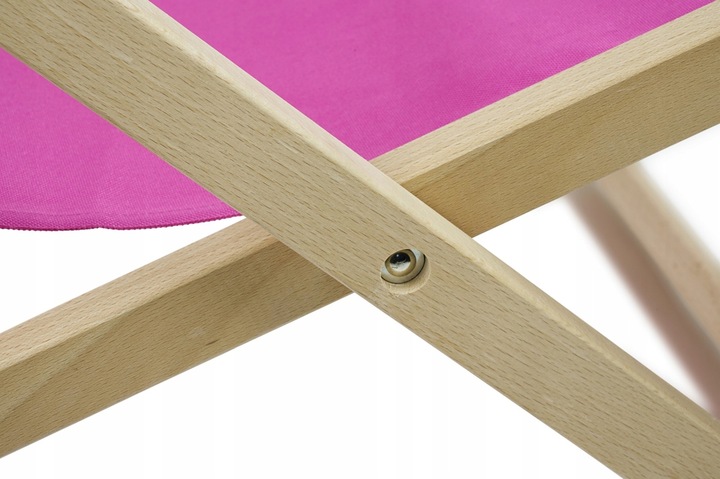 Leżak Drewniany z Nadrukiem WYDRY Ogrodowy Plażowy Bukowy Tarasowy