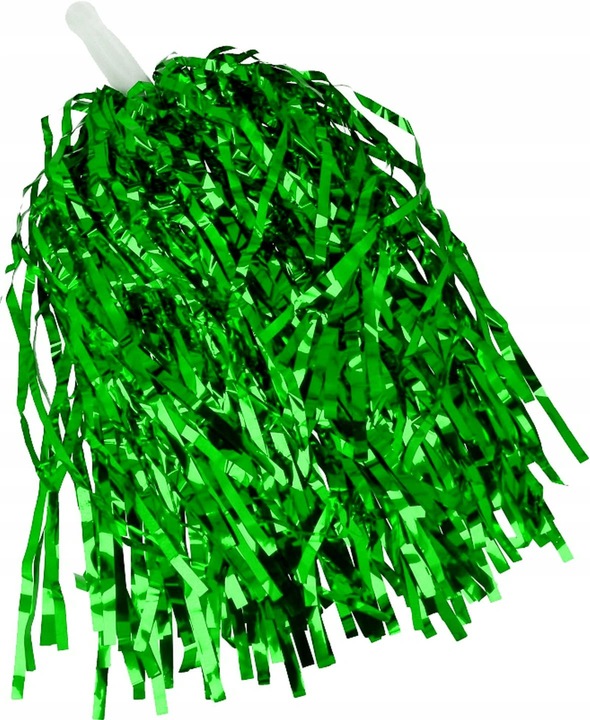 ZIELONE POMPONY POMPON CHEERLEADERKI CZIRLIDERKI 2 szt