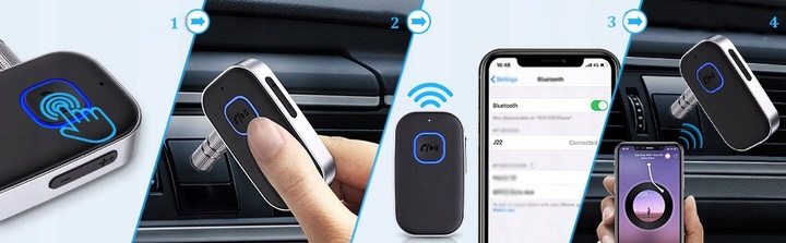 ADAPTER TRANSMITER BLUETOOTH 5.0 AUX MINI-JACK 3.5