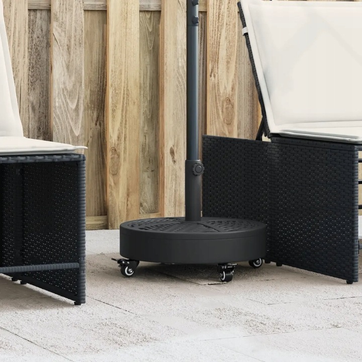 Podstawa do parasola, z kółkami, do słupków Ø