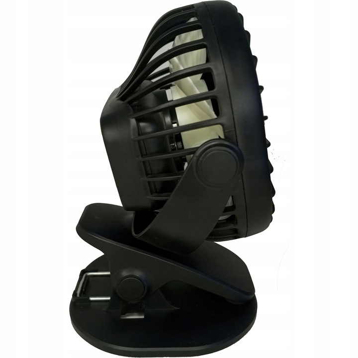 MINI WENTYLATOR NA KLIPS STOŁOWY CICHY USB REGULACJA 360° Z AKUMULATOREM