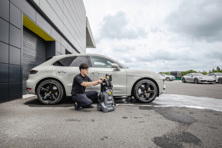 MYJKA CIŚNIENIOWA KARCHER HD 4/10 PLUS TURBODYSZA ZWIJACZ ZESTAW 5/15C PROF