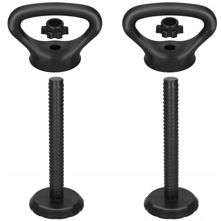 Hantle regulowane bitumiczne zestaw hantli ćwiczeń 2x10kg gryf+ kettle 20kg