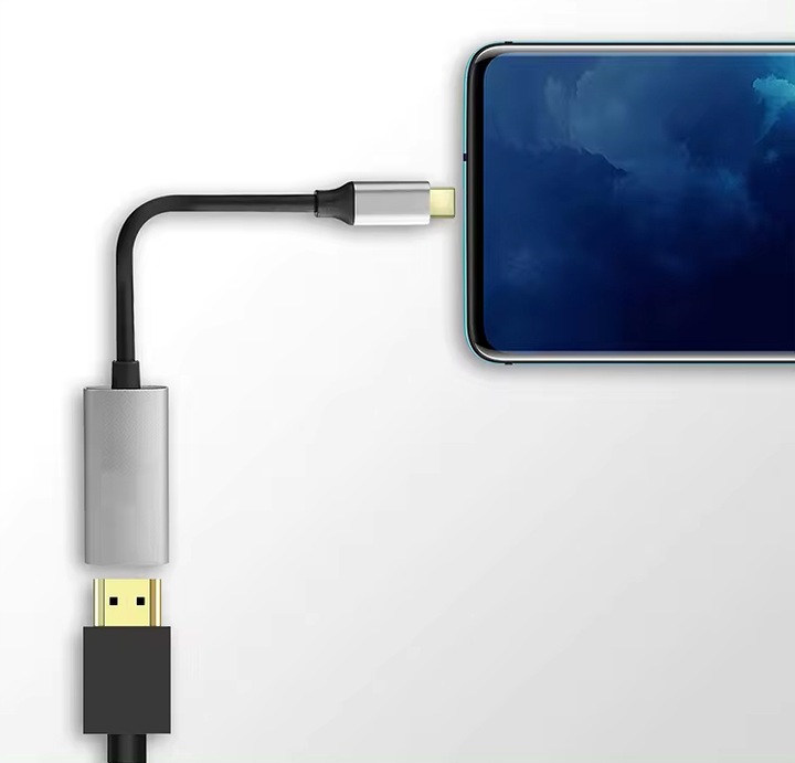 KABEL ADAPTER PRZEJŚCIÓWKA USB-C DO HDMI 4K DO LAPTOPA SMARTFONA