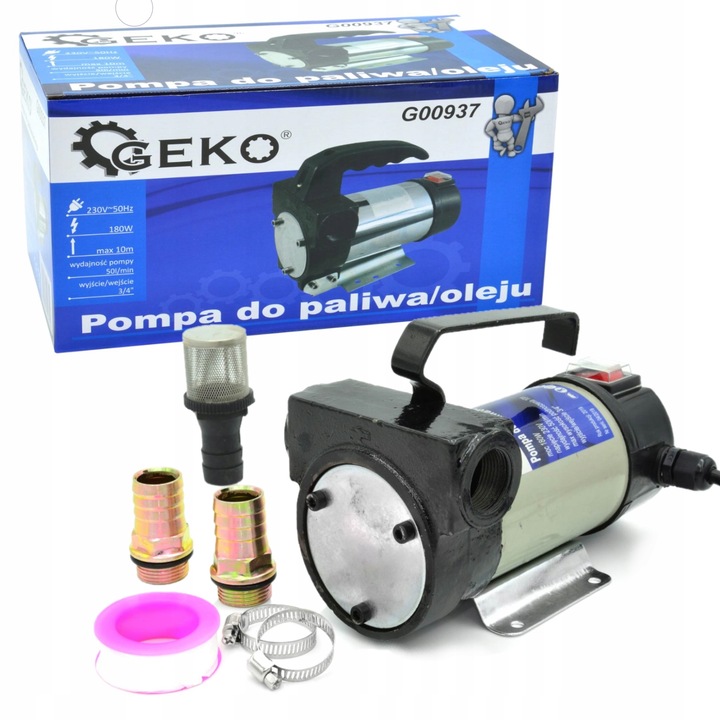 POMPA DO SPUSZCZANIA PALIWA ROPY OLEJU POMPKA 230V 50L