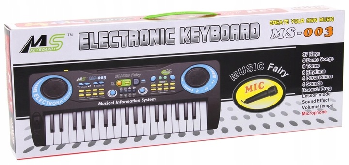Keyboard Organy Pianino z Mikrofonem dla Dzieci Instrumenty Muzyczne