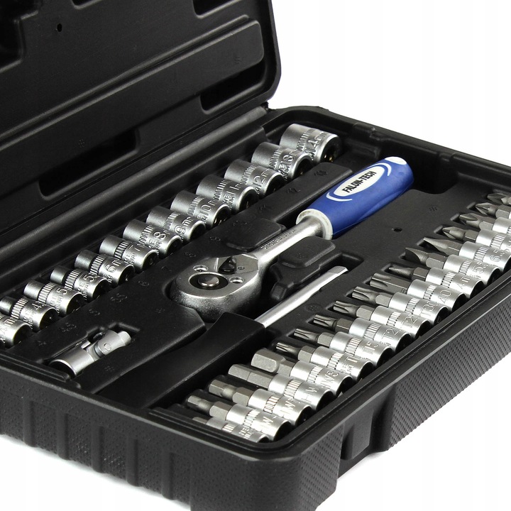 ZESTAW KLUCZY NASADOWYCH NASADKI TORX BITY 38 1/4" KLUCZE NASADOWE