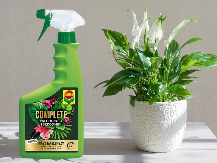 COMPO COMPLETE 2w1 NA CHOROBY I SZKODNIKI MSZYCE PRZĘDZIORKI WEŁNOWCE PLEŚŃ
