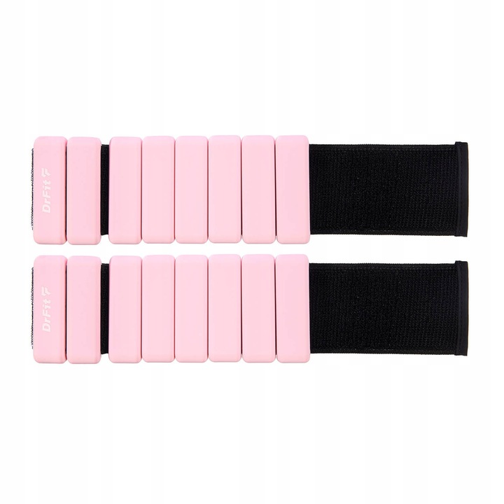 Obciążniki do Ćwiczeń Regulowane Silikonowe Damskie 2x 0,45 kg Różowe DrFit