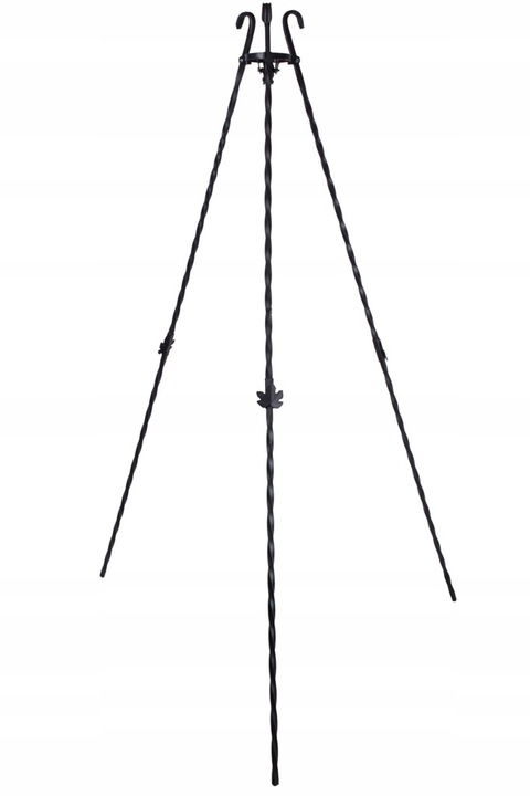 Grill trójnóg 187 cm ruszt chromowany 60 cm łańcuszki mocny wyrób PL