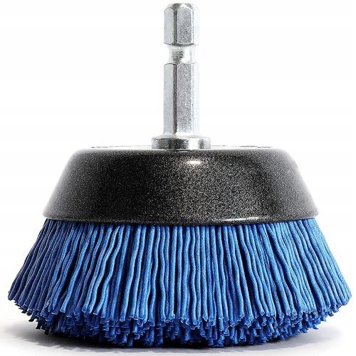 Szczotka nylonowa z węglikiem krzemu, garnkowa S&R do wiertarek 65mm