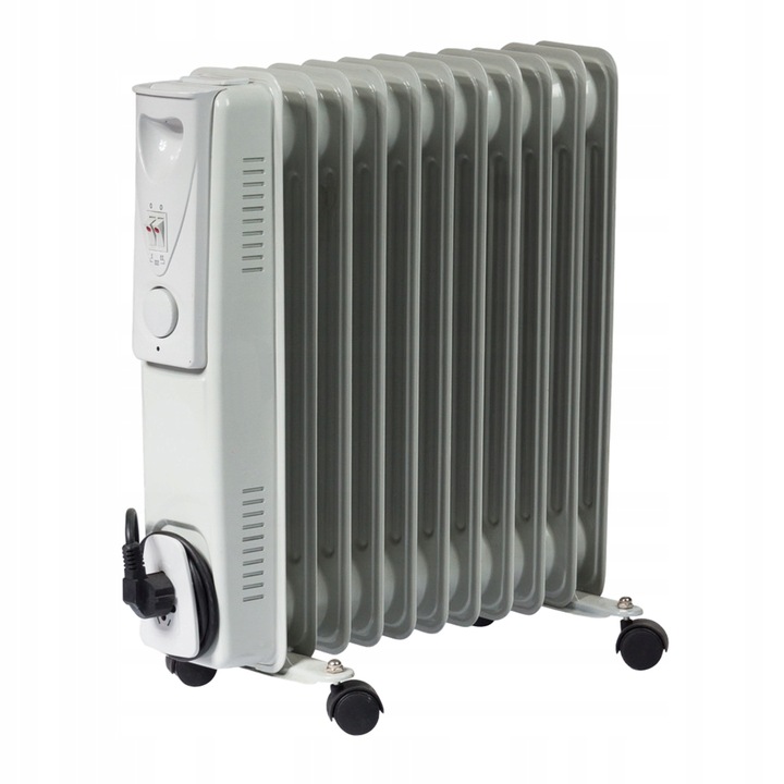 GRZEJNIK ELEKTRYCZNY 2500W OLEJOWY 11 ŻEBEREK TERMOSTAT ŻEBERKOWY OLEJAK