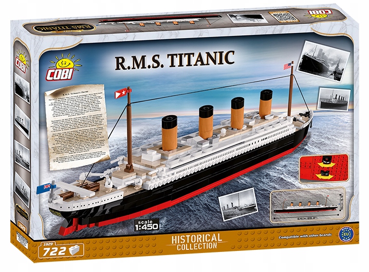 KLOCKI COBI 1929 STATEK TITANIC