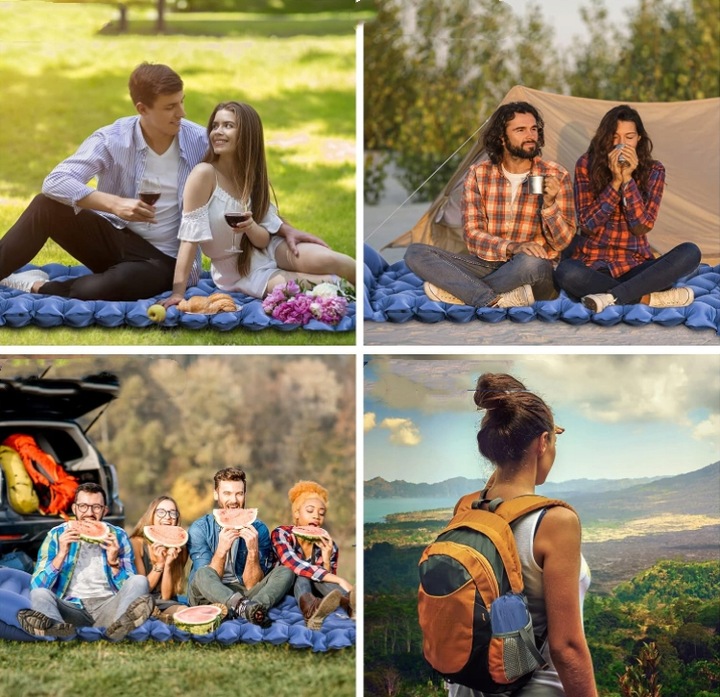 MATA SAMOPOMPUJĄCA KARIMATA 200x70x10CM Z PODUSZKĄ