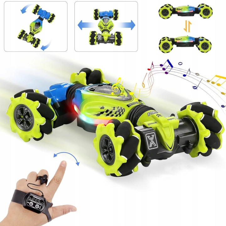 SAMOCHÓD ZDALNIE STEROWANY GESTAMI RĘKĄ AUTO TWISTER STUNT DRIFT 4X4 360°