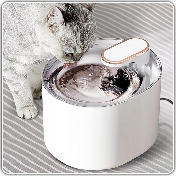 Poidełko Automatyczne Fontanna Wodna dla Kota Psa Filtr Czyszczący CICHA