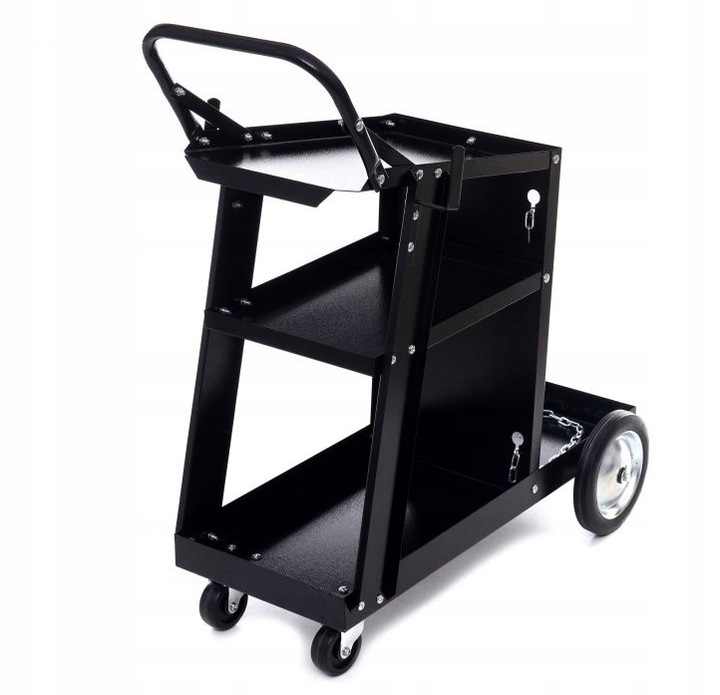 Wózek spawalniczy do spawarki butli MIG TIG z rączką wzmocniony 85 kg