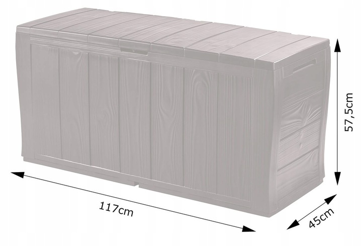 Keter Skrzynia ogrodowa na taras SHERWOOD 270l