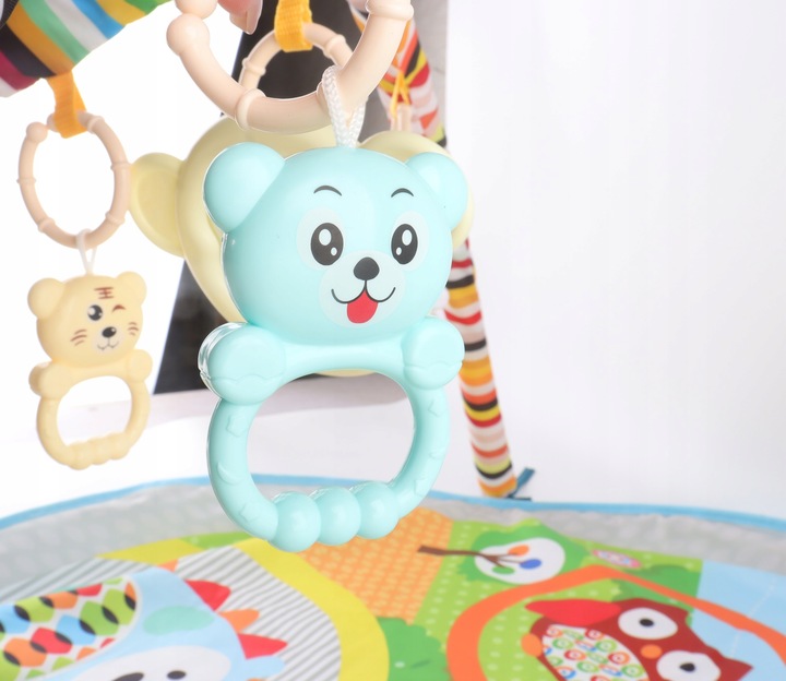 Mata Edukacyjna Miękka Interaktywna Grzechotki Lusterko