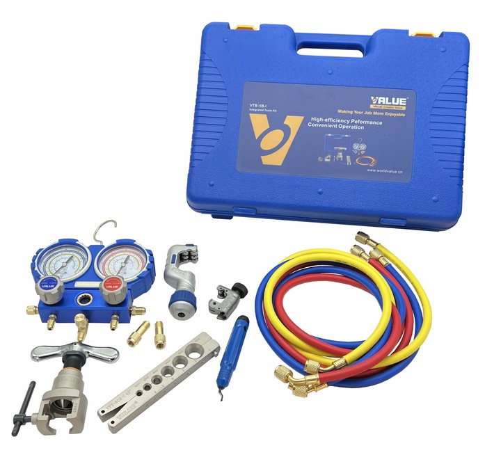 ZESTAW NARZĘDZI VALUE DO MONTAŻU KLIMATYZACJI R32