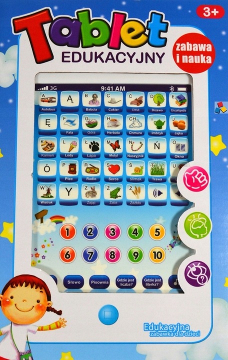 DUŻY EDUKACYJNY TABLET DOTYKOWY POLSKA WERSJA