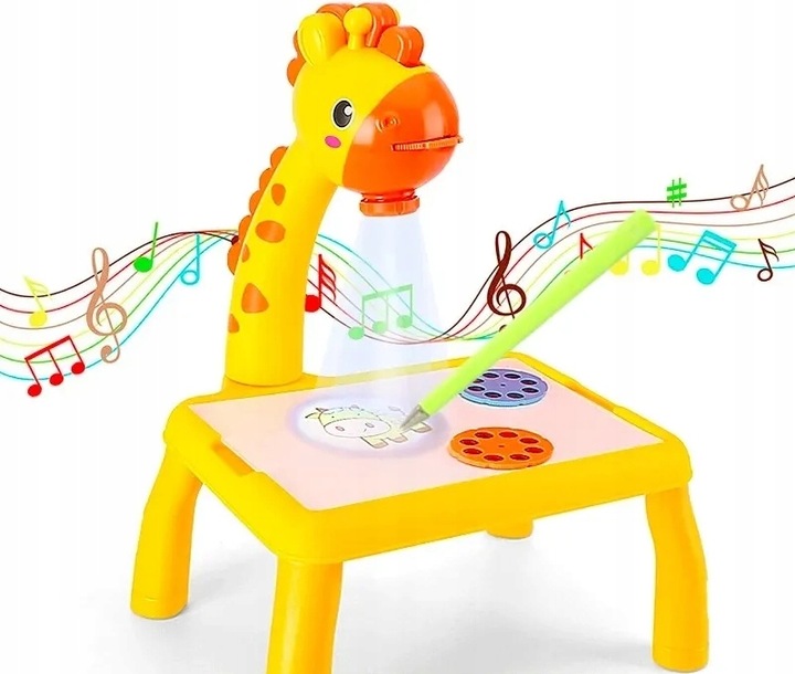 PROJEKTOR RZUTNIK DO NAUKI RYSOWANIA Stolik Edukacyjny Slajdy Do Malowania