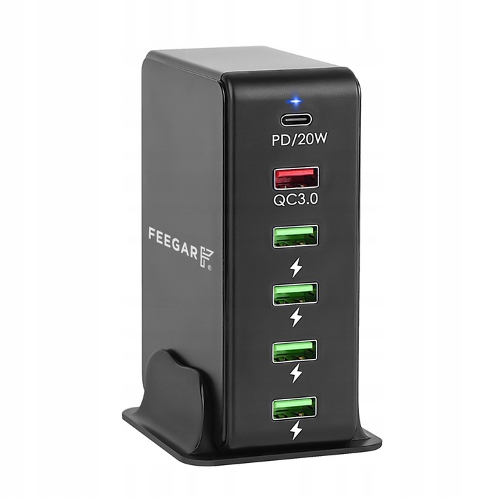 Ładowarka sieciowa Feegar Tower 86W 6x USB Typ C