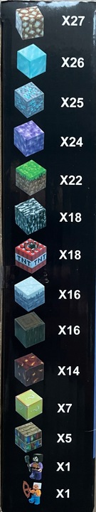 KLOCKI MAGNETYCZNE SZEŚCIANY BLOKI KLOCKI PIKSELE 220 KLOCKÓW + 2 LUDZIKI