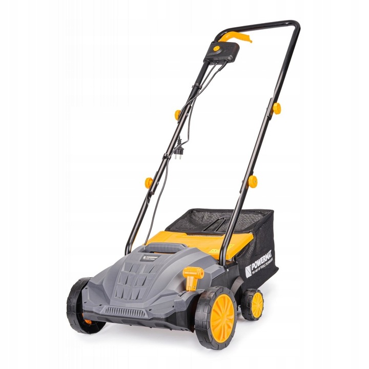 AERATOR WERTYKULATOR ELEKTRYCZNY Z KOSZEM 3w1 2400W AERACJA 32CM POWERMAT