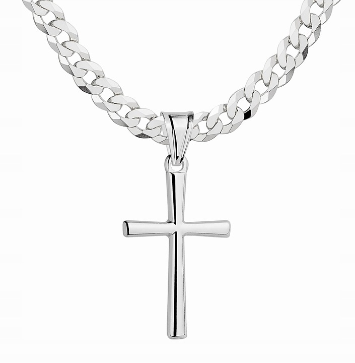 Srebrny Wisiorek Krzyżyk Gładki Bez Wizerunku Srebro pr 925